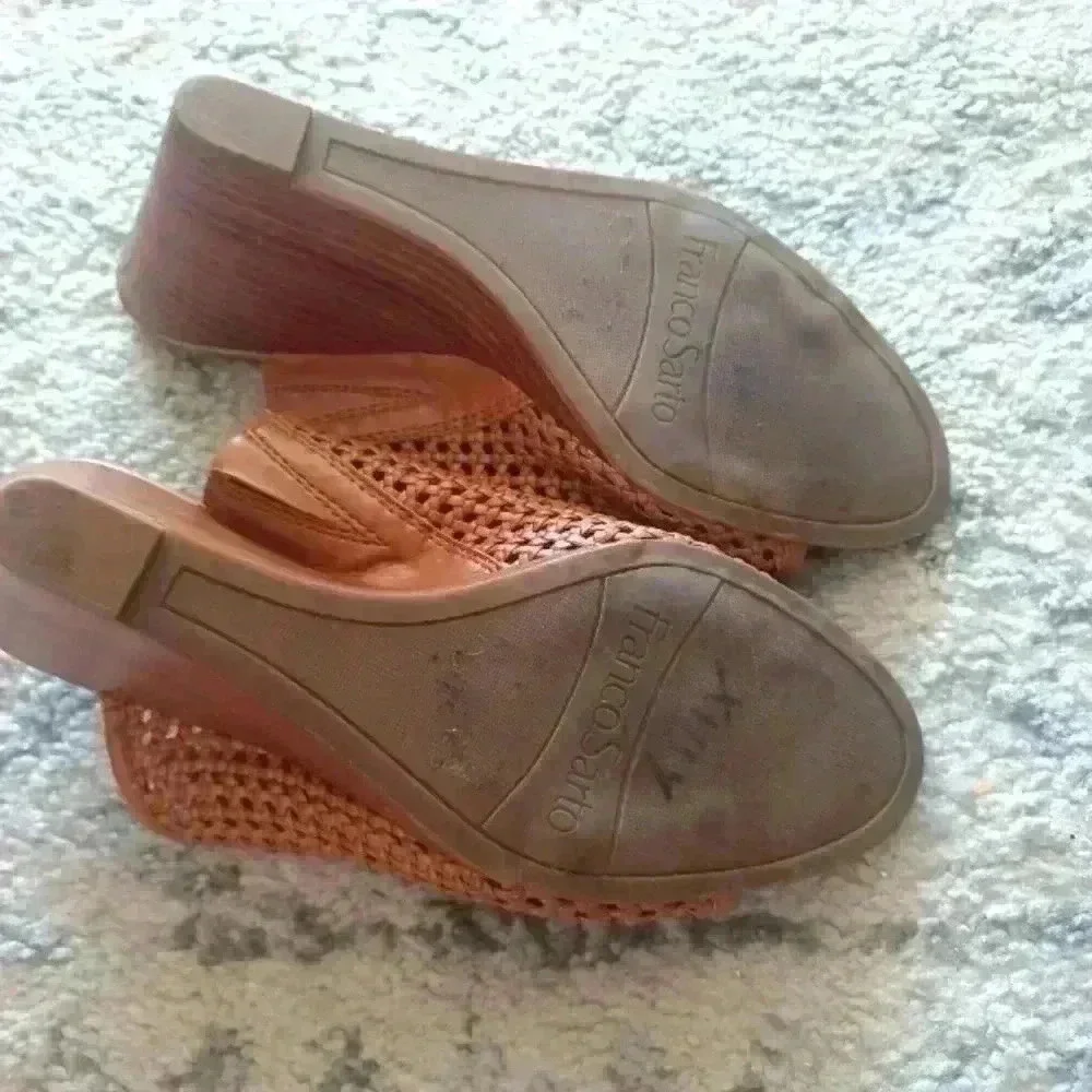 Franco Sarto stacked wedge